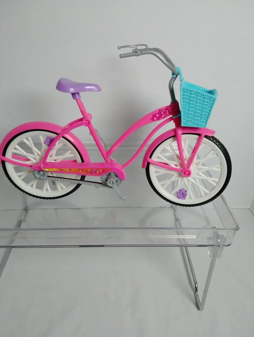 Barbie Pink & Purple Bicycle Set with Aqua Basket